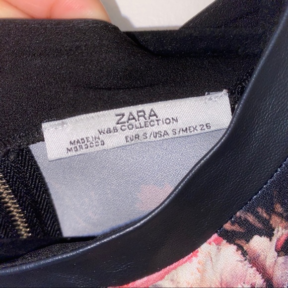 🌴 ZARA Peplum Leopard/Floral Top 🌴 - Picture 4 of 4